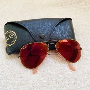 RAYBAN Aviator Flash Lenses Red Mirror